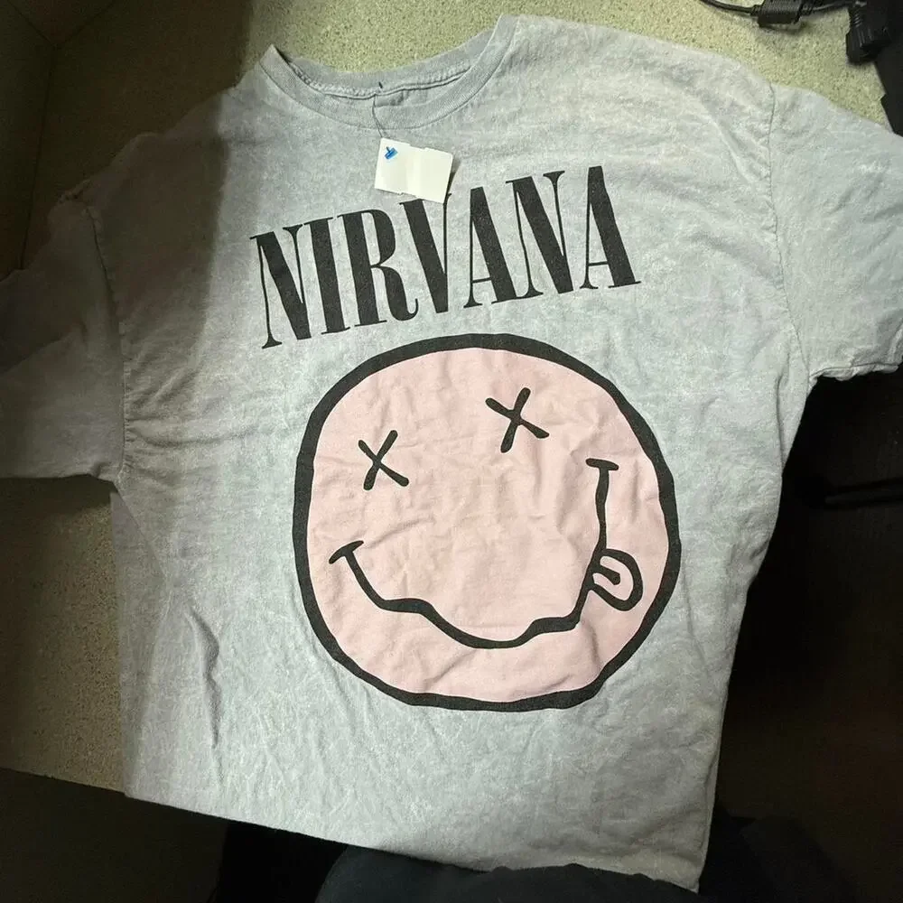 Nirvana grey cotton t shirt size